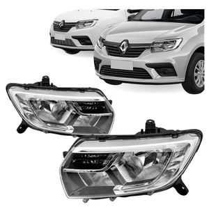 Farol Sandero Logan 2020 A 2023 Com Led