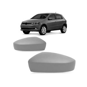 Capa De Retrovisor Gol G6 2013 2014 2015 2016 Cinza Sem Furo