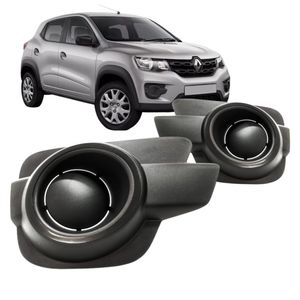 Grade Lateral Parachoque Kwid 2017 A 2020 Sem Furo Milha