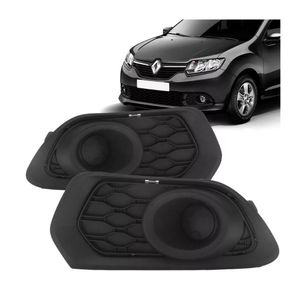 Grade Lateral Parachoque Sandero 2015 A 2019 Sem Furo Milha