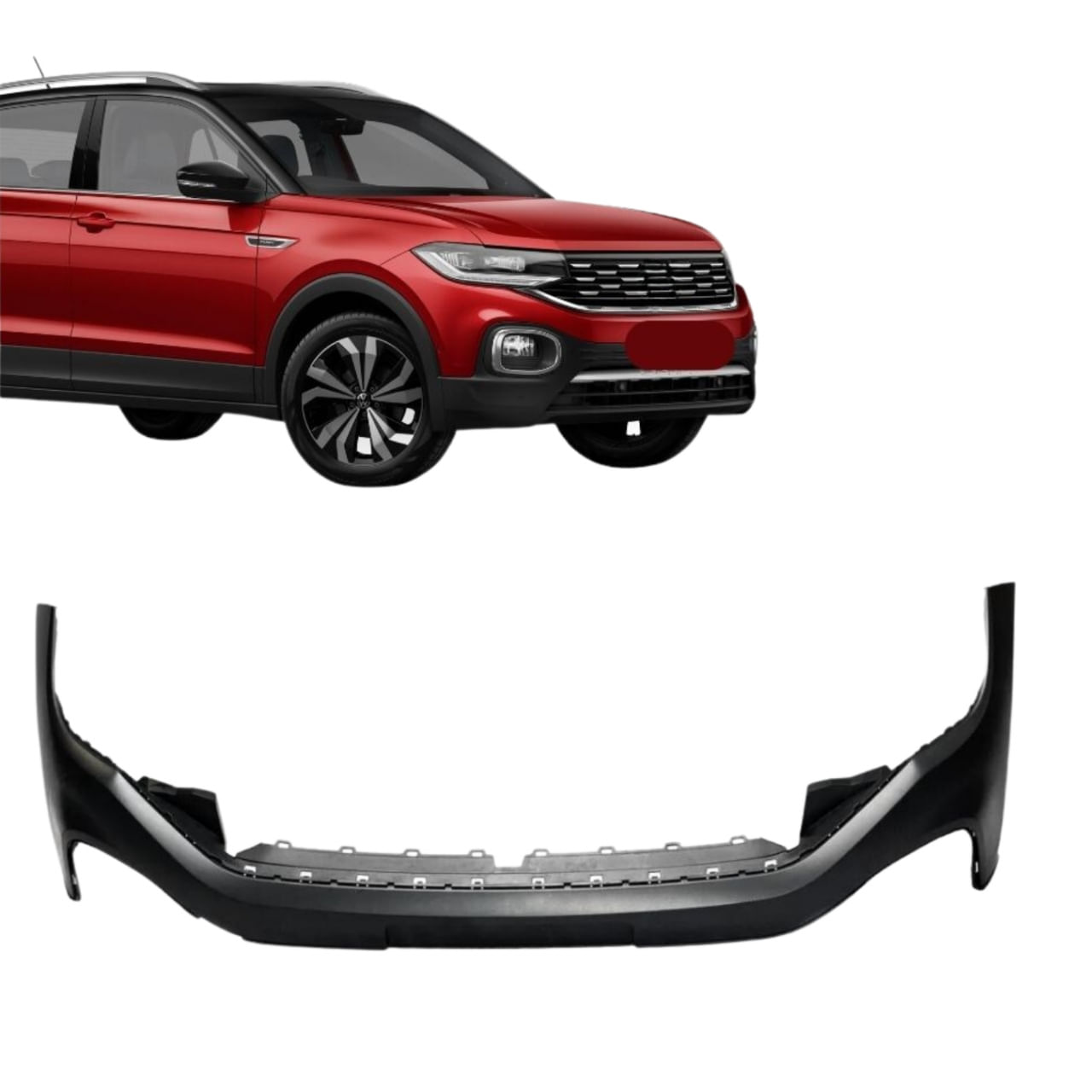 Parachoque Dianteiro Superior T Cross 2019 A 2022 - Fuscão Preto