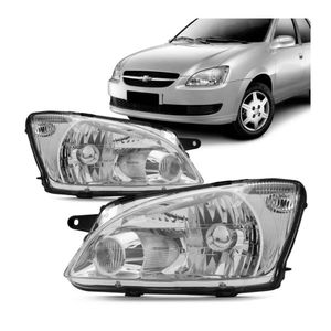 Farol Corsa Classic 2011 2012 2013 A 2017 Mascara Cromada
