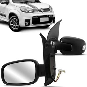 Retrovisor Uno 04 Portas 2015 2016 A 2020 Eletrico Com Pisca