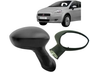 Retrovisor Punto Linea 2007 A 2012 Eletrico Cabeca Grande