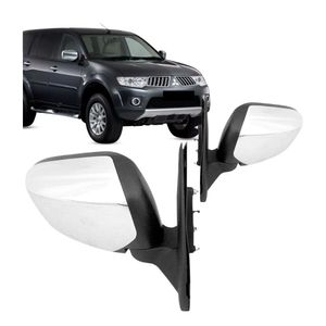 Retrovisor L200 Triton Dakar 2007 A 2016 Eletrico Cromado