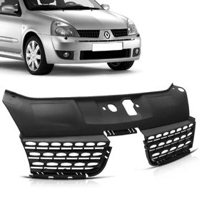 Grade Dianteira Principal Clio 2003 2004 2005 2006 Preto