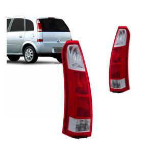 Lanterna Traseira Meriva 2002 A 2012 Vermelha Cristal
