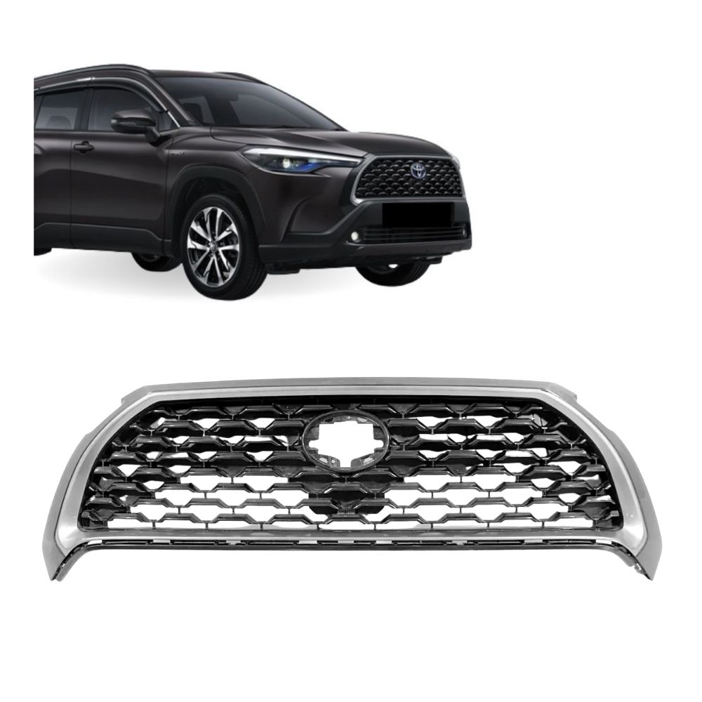 Grade Dianteira Corolla Cross 2022 2023 Com Friso - Fuscão Preto