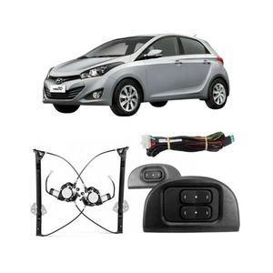 Kit Vidro Eletrico Compativel Com Hb20 12 A 20 2 E 4 Portas