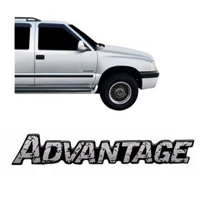 Adesivo Advantage Compativel Com S10 2001 A 2008 Resinado