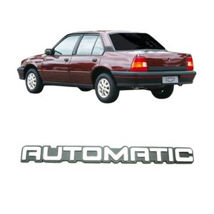 Emblema Automatic Compativel Com Monza 91 A 92 Cinza Placa