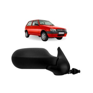 Retrovisor Uno Fire Flex 2 Portas 2006 A 2010 Com Controle