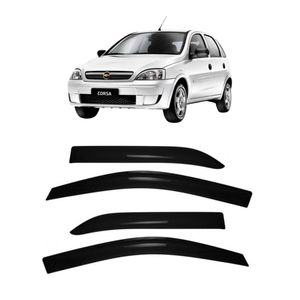 Calha De Chuva Corsa 2003 Em Diante 4 Portas Acrilica - Autoadesiva