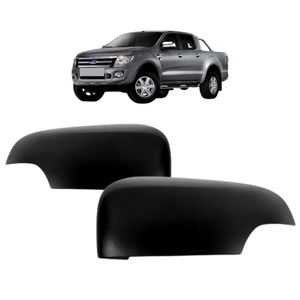 Capa Retrovisor Ranger 2012 A 2016 Com Furo Preto Liso