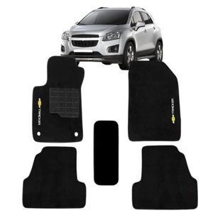 Tapete Carpete Preto Compativel Com Tracker 2014 A 2019