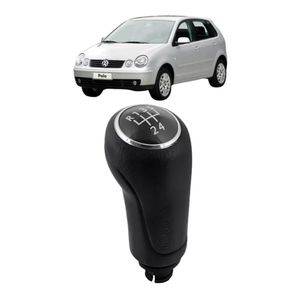 Manopla Cambio Compativel Polo 2003 A 2012 Cromado Acetinado