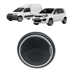 Difusor Ar Prata Lateral Uno Fiorino 2017 A 2019
