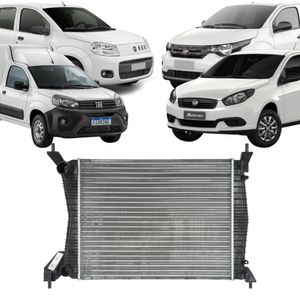 Radiador Uno Palio 11 A 17 Fiorino Grand Siena Mobi 12 A 17