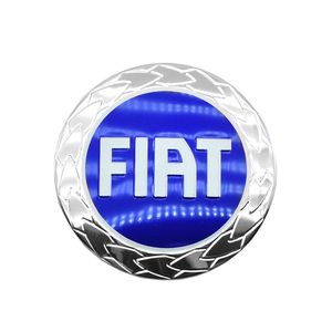 Adesivo Calota Fiat Alto Relevo Azul 58mm 4 Pecas