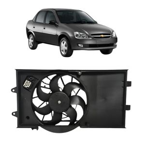 Motor Ventilador Radiador Classic 2010 A 2016 Com Defletor