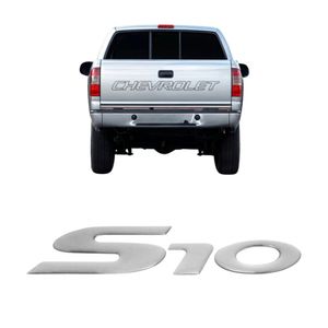 Adesivo S10 2006 A 2008 Prata Resinado