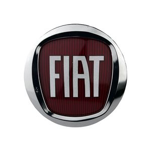 Sub Calota 48mm Fiat Vermelho  Com Emblema  Acrilico