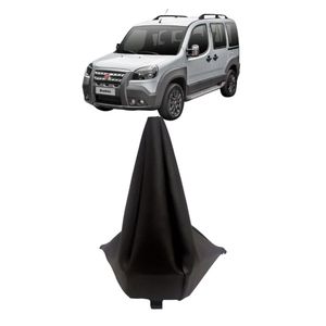 Coifa Alavanca Doblo 2015 A 2020 Napa Preto Linha Preta