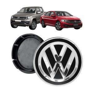 Sub Calota  Amarok Jetta Preta Com Cromado