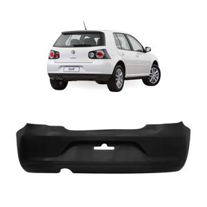 Parachoque Traseiro Preto Golf 2007 A 2014