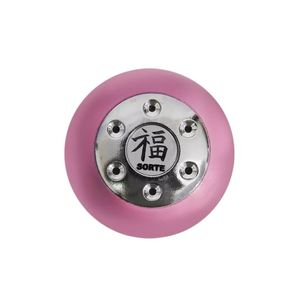 Manopla Cambio Sport Rosa E Cromada