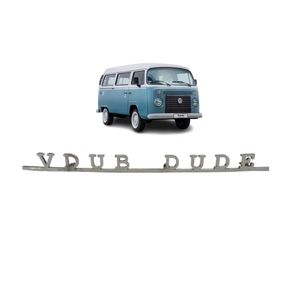 Emblema Alemao Vintage Em Inox Kombi Vdub Dude
