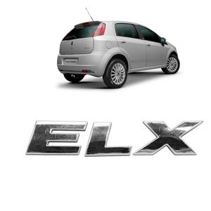 Emblema Elx  Punto 2008 A 2012 Cromado