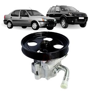 Bomba Hidraulica Ecosport 1.6 / Fiesta Street 1.0/1.6 Motor Zetec Rocam  02/... - (rotacao Direita)