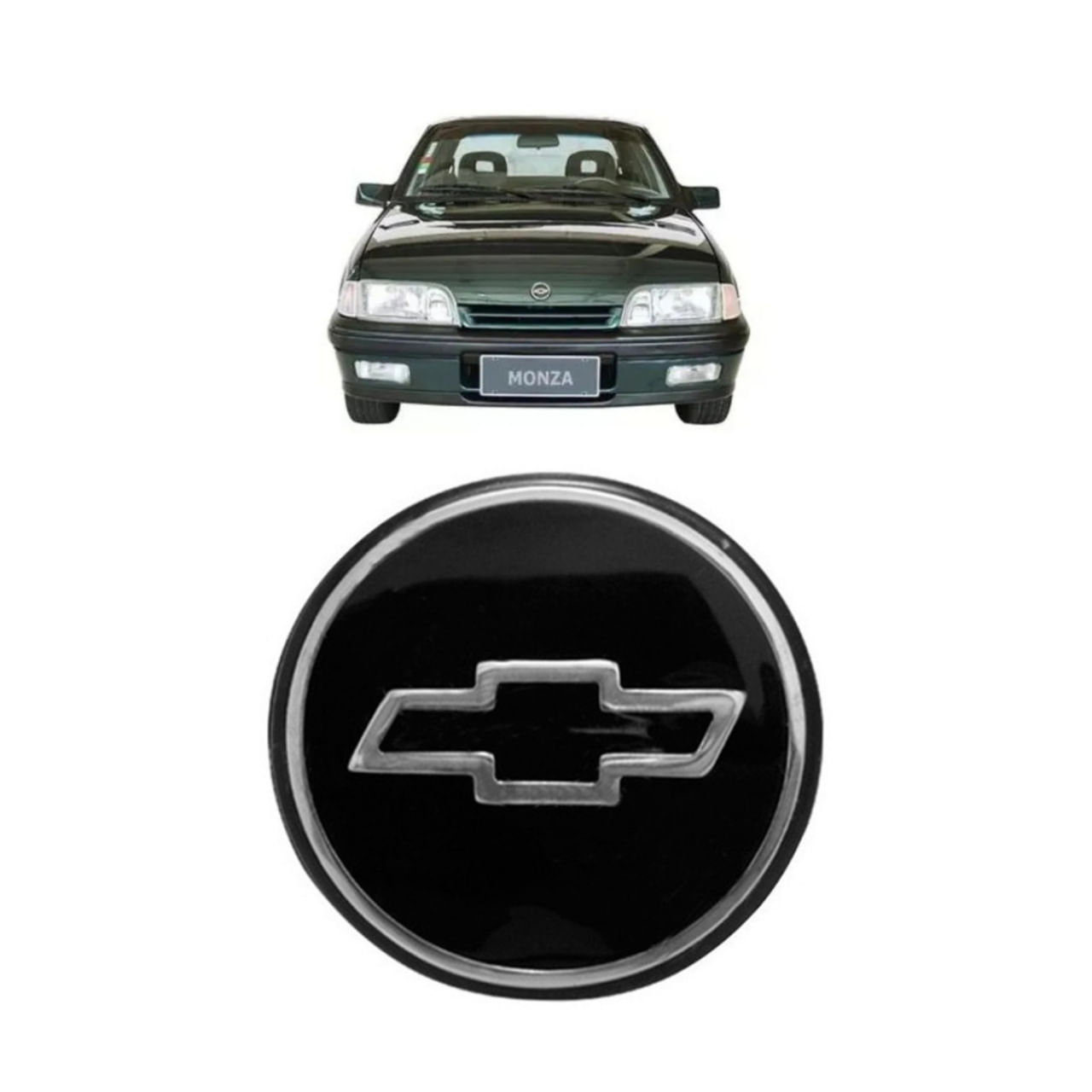 Emblema Acrilico Capo Monza 91 A 96 Kadett 85 A 95 - Fuscão Preto