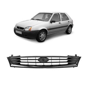 Grade Dianteira Principal Fiesta 2000 2001 2002 Preto