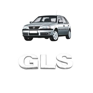 Emblema Placa Cromado Gls Gol Saveiro 1999 A 2003