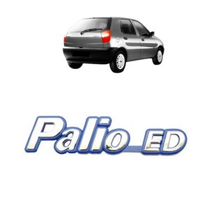 Emblema Palio Ed 1995 A 2000 Fundo Azul Cromado