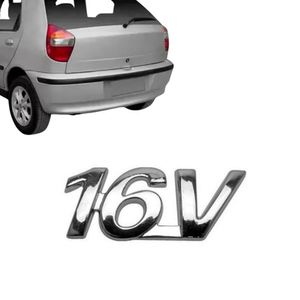 Emblema 16v 2000 A 2008 Cromado