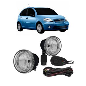 Kit Farol Milha C3 2003 2004 2005 2006 2007 2008