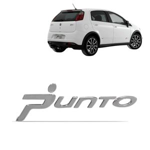 Emblema Punto 2007 A 2012 Cromado