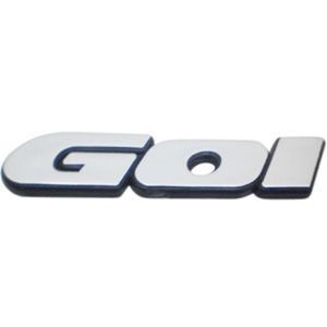 Emblema Letreiro Placa Cromado Cinza Gol 1991 A 1996