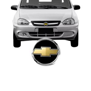 Emblema Gravata Dourada Grade Corsa Classic 2006 A 2007
