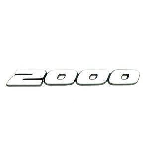 Emblema Placa Cromado Escovado Vw 2000
