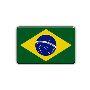 Emblema Adesivos Bandeira Do Brasil