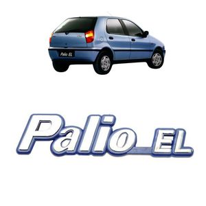 Emblema Palio El 1995 A 2000 Fundo Azul Cromado