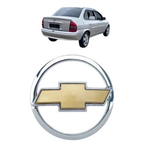 Emblema Gravata Dourada Mala Corsa 1997 A 2001