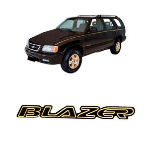 Adesivo Blazer Ouro 1997 A 2001 Resinado