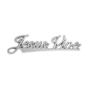 Adesivo Jesus Vive Cromado