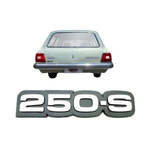 Emblema Placa Cinza 250/s Opala 76 A 80 Caravan 75 A 92