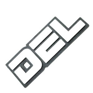 Emblema Placa Cinza Del 1985 A 1991